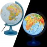 Glob pamantesc iluminat 25 cm, harta politica si fizica, cartografie detaliata