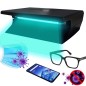 Lampa bactericida sterilizare obiecte mici, tub UVC 6W, pentru smartphone Lampa bactericida sterilizare obiecte mici, tub UVC 6W, pentru smartphone
