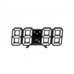 Ceas digital LED, termometru, data, functie alarma, fixare perete, 12/24h