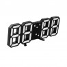 Ceas digital LED, termometru, data, functie alarma, fixare perete, 12/24h