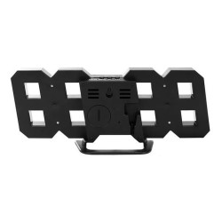Ceas digital LED, termometru, data, functie alarma, fixare perete, 12/24h