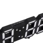 Ceas digital LED, termometru, data, functie alarma, fixare perete, 12/24h Ceas digital LED, termometru, data, functie alarma, fixare perete, 12/24h