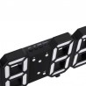 Ceas digital LED, termometru, data, functie alarma, fixare perete, 12/24h