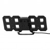 Ceas digital LED, termometru, data, functie alarma, fixare perete, 12/24h