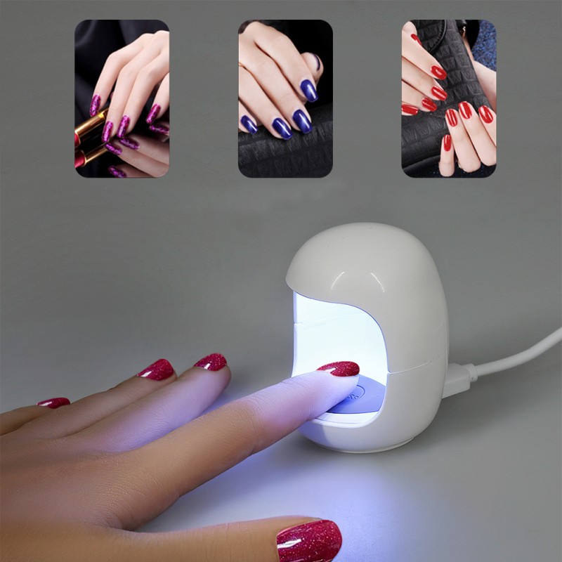 Asser vocal Mover Mini lampa UV manichiura, 3W, pentru deget, alimentare USB, timer 60s
