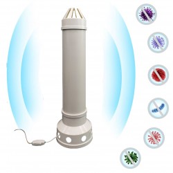 Lampa bactericida UVC Ozon 32W, sterilizare flux aer 360 grade, dezinfectie 30 mp