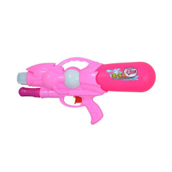 Pistol cu apa, actionare manuala, design ergonomic, plastic, roz