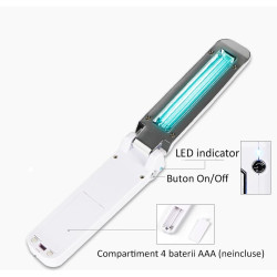 Lampa UVC bactericida portabila tip bagheta, pentru sterilizare, 3W