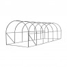Sera solar pentru gradina 6x3x2m 18 mp, ferestre, usa fermoar, cadru otel