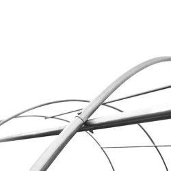 Solar tip tunel pentru gradina 4.5x3x2 m, ferestre, 2 intrari, sera 13.5 mp cadru otel