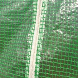 Solar tip tunel pentru gradina 4.5x3x2 m, ferestre, 2 intrari, sera 13.5 mp cadru otel