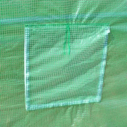 Solar tip tunel pentru gradina 4.5x3x2 m, ferestre, 2 intrari, sera 13.5 mp cadru otel