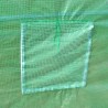 Solar tip tunel pentru gradina 4.5x3x2 m, ferestre, 2 intrari, sera 13.5 mp cadru otel