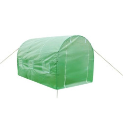 Solar tip tunel pentru gradina 4.5x3x2 m, ferestre, 2 intrari, sera 13.5 mp cadru otel