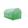 Solar tip tunel pentru gradina 4.5x3x2 m, ferestre, 2 intrari, sera 13.5 mp cadru otel
