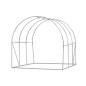 Solar tip tunel pentru gradina 4.5x3x2 m, ferestre, 2 intrari, sera 13.5 mp cadru otel Solar tip tunel pentru gradina 4.5x3x2 m, ferestre, 2 intrari, sera 13.5 mp cadru otel