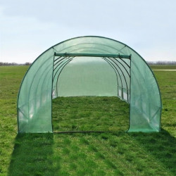 Sera solar pentru gradina 6x3x2m 18 mp, ferestre, usa fermoar, cadru otel