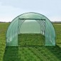 Sera solar pentru gradina 6x3x2m 18 mp, ferestre, usa fermoar, cadru otel