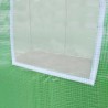 Solar tip tunel pentru gradina 4.5x3x2 m, ferestre, 2 intrari, sera 13.5 mp cadru otel