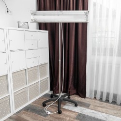 Lampa bactericida UVC portabila 2x30W, orientabila 140 grade, reflector, stativ 100-190 cm