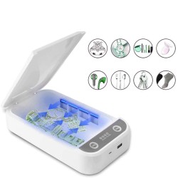 Sterilizator UVC 3 in 1 pentru obiecte mici, smartphone, functie aromaterapie, mufa USB