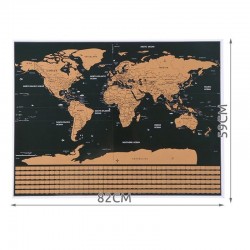 Harta lumii razuibila, 82x59 cm, text cartografie limba engleza, drapeluri