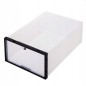Set 10 cutii depozitare papuci, transparente, clapeta pentru inchidere, 21x31x12cm Set 10 cutii depozitare papuci, transparente, clapeta pentru inchidere, 21x31x12cm
