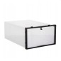 Set 10 cutii depozitare papuci, transparente, clapeta pentru inchidere, 21x31x12cm Set 10 cutii depozitare papuci, transparente, clapeta pentru inchidere, 21x31x12cm