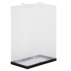 Set 10 cutii depozitare papuci, transparente, clapeta pentru inchidere, 21x31x12cm
