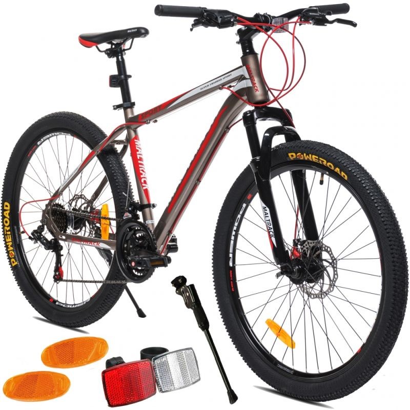 Bicicleta Mountain Bike MalTrack Sport, roata inch, 21 Shimano, cadru otel 18 inch, frane
