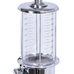Dozator dublu gradat tip robinet pistol, capacitate 900 ml, argintiu