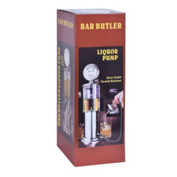 Dozator dublu gradat tip robinet pistol, capacitate 900 ml, argintiu
