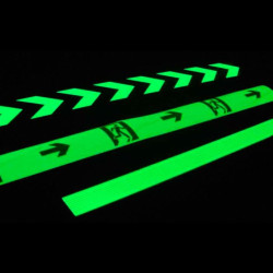 Folie fosforescenta verde 1 mp, autoadeziva, lumineaza intens, material vinil