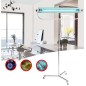Lampa bactericida UVC 55W, structura integrala inox, germicidala portabila, stativ pe roti, tub Philips, comutator Lampa bactericida UVC 55W, structura integrala inox, germicidala portabila, stativ pe roti, tub Philips, comutator