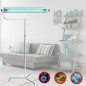Lampa bactericida UVC 55W, structura integrala inox, germicidala portabila, stativ pe roti, tub Philips, comutator Lampa bactericida UVC 55W, structura integrala inox, germicidala portabila, stativ pe roti, tub Philips, comutator