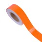 Banda reflectorizanta flexibila portocalie, autoadeziva, 5 cm x 1m, rezistenta la apa