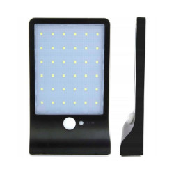 Lampa solara slim, 36 LED-uri SMD 5W, senzor de miscare IR, 3 moduri, 2000mAh, 300lm, alb rece