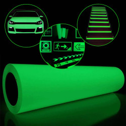 Folie fosforescenta verde 1 mp, autoadeziva, lumineaza intens, material vinil