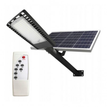 Lampa solara iluminat stradal 120 LED-uri 120W, panou solar 40W, control telecomanda, 30000mAh, timer, 9500lm, IP65