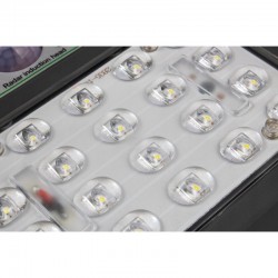 Lampa iluminat stradal LED 20W, incarcare solara, senzor miscare 120 grade, telecomanda, timer, 1000lm, IP65