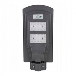 Lampa solara iluminat stradal, LED-uri SMD 40W, senzor miscare, control telecomanda, timer, 3 moduri
