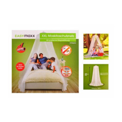 Plasa anti-insecte cu inel suspendare, inchidere magnetica, 250x125cm, alb, Easy Maxx