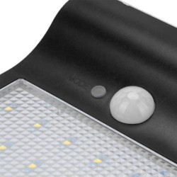 Lampa solara slim, 36 LED-uri SMD 5W, senzor de miscare IR, 3 moduri, 2000mAh, 300lm, alb rece