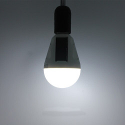 Bec solar portabil 12W, 26 LED-uri SMD, E27, 960 lumeni, carlig suspendare, camping, 700mAh, IP65