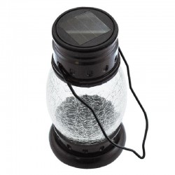 Felinar solar LED DIP, acumulator 600 mAh, aspect vintage, protectie IP44, maner suspendare