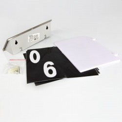 Numar casa iluminat LED SMD 5W, incarcare solara, 500 lm, alb rece, 18.5x19 cm, carcasa metal, IP44