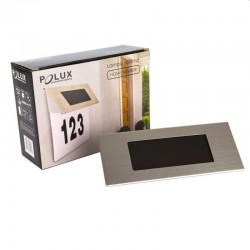 Numar casa iluminat LED SMD 5W, incarcare solara, 500 lm, alb rece, 18.5x19 cm, carcasa metal, IP44