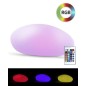 Piatra solara iluminata LED RGB, 7 culori, 4 moduri iluminare, telecomanda, protectie IP67