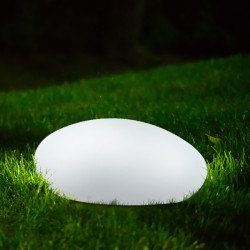 Piatra solara iluminata LED RGB, 7 culori, 4 moduri iluminare, telecomanda, protectie IP67
