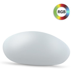 Piatra solara iluminata LED RGB, 7 culori, 4 moduri iluminare, telecomanda, protectie IP67